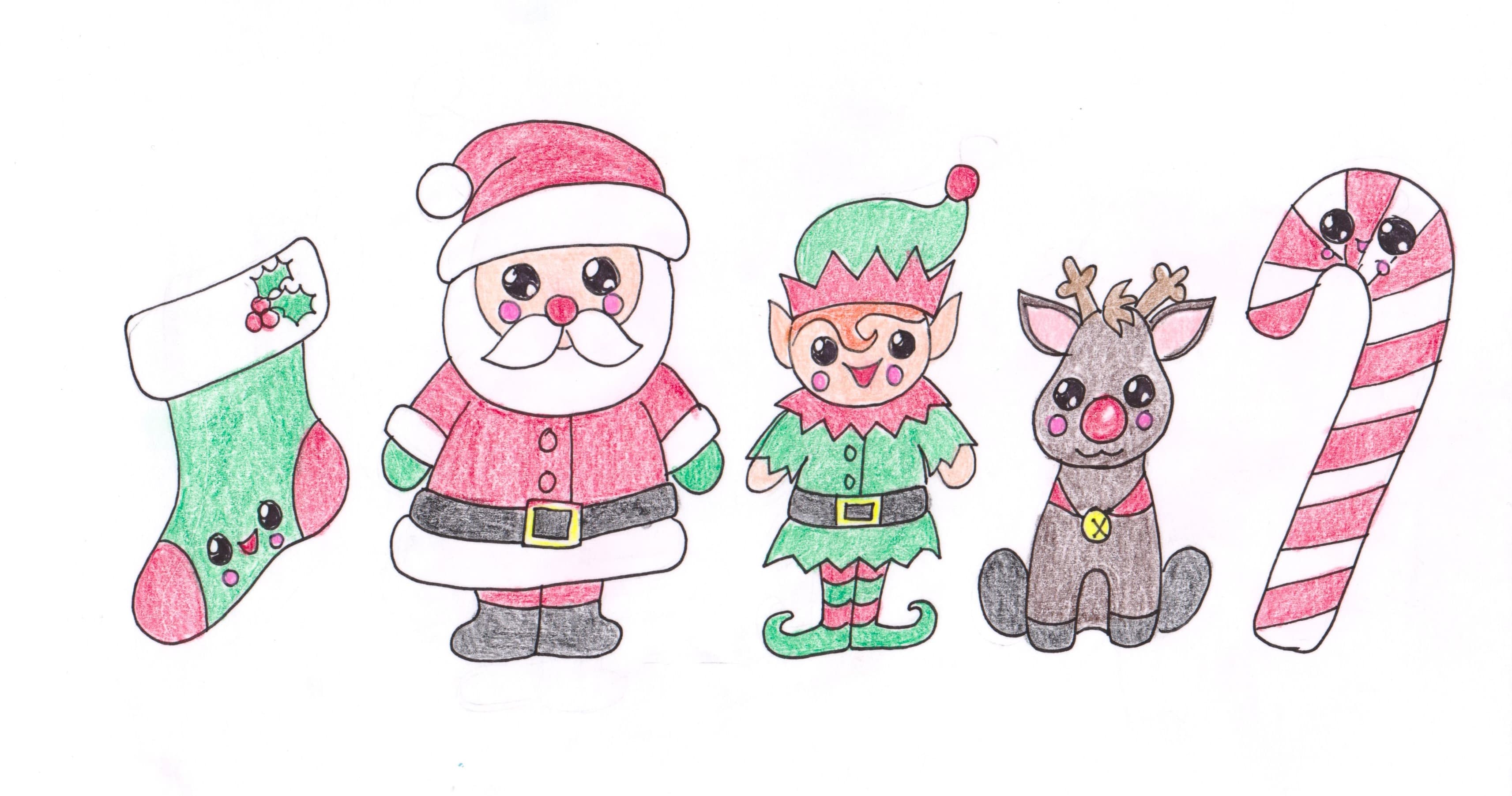 Art Class - Kawaii Xmas Character Art