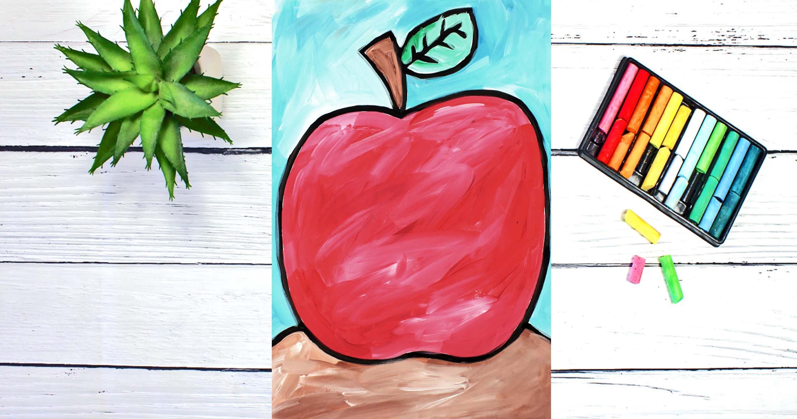 Art Class - Paint a Big Apple: Beginner