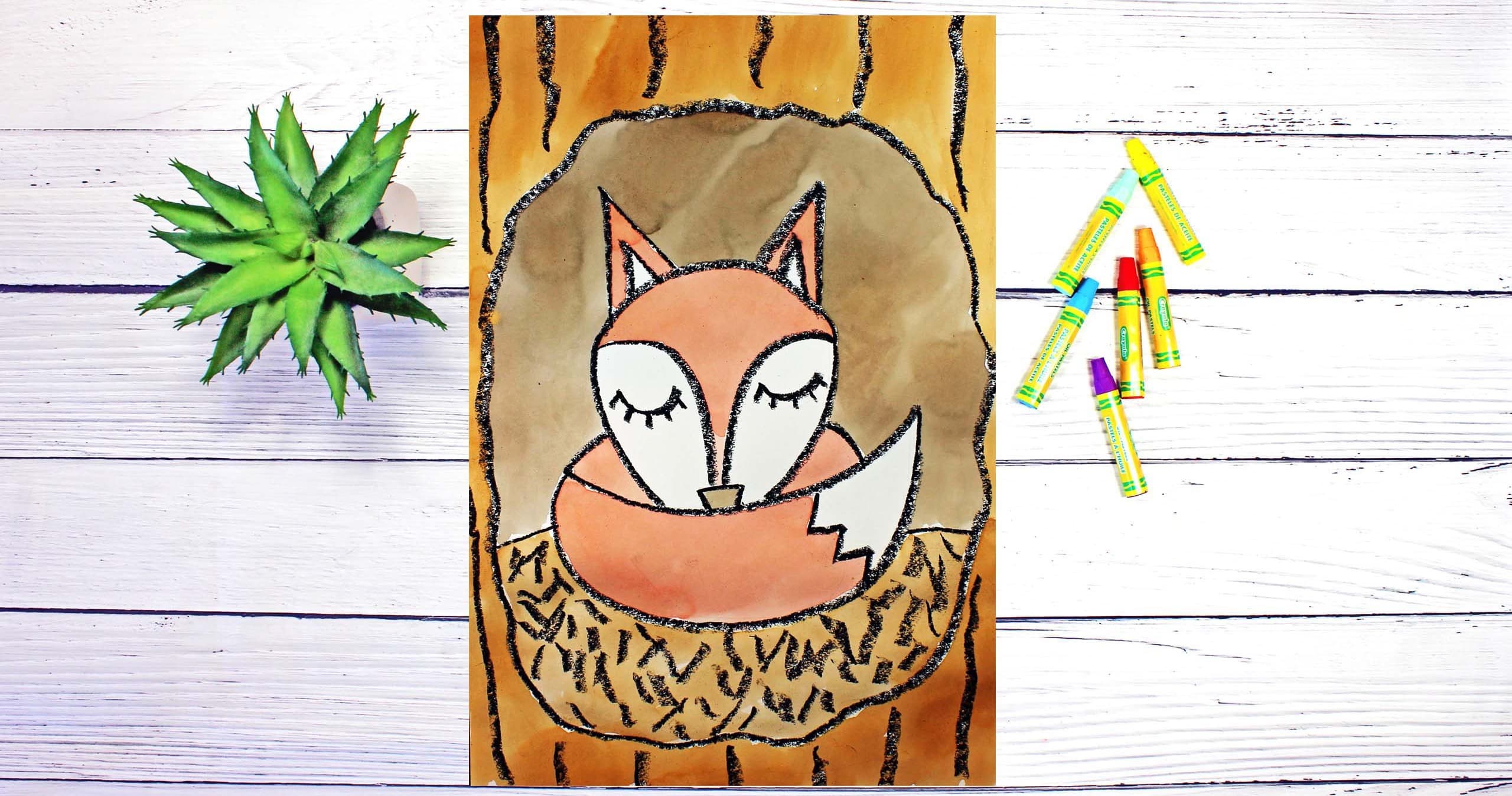 Art Class - Painting a Sleeping Fox