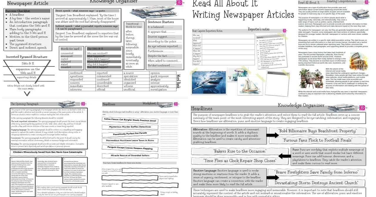 English Class - Newspaper Essentials