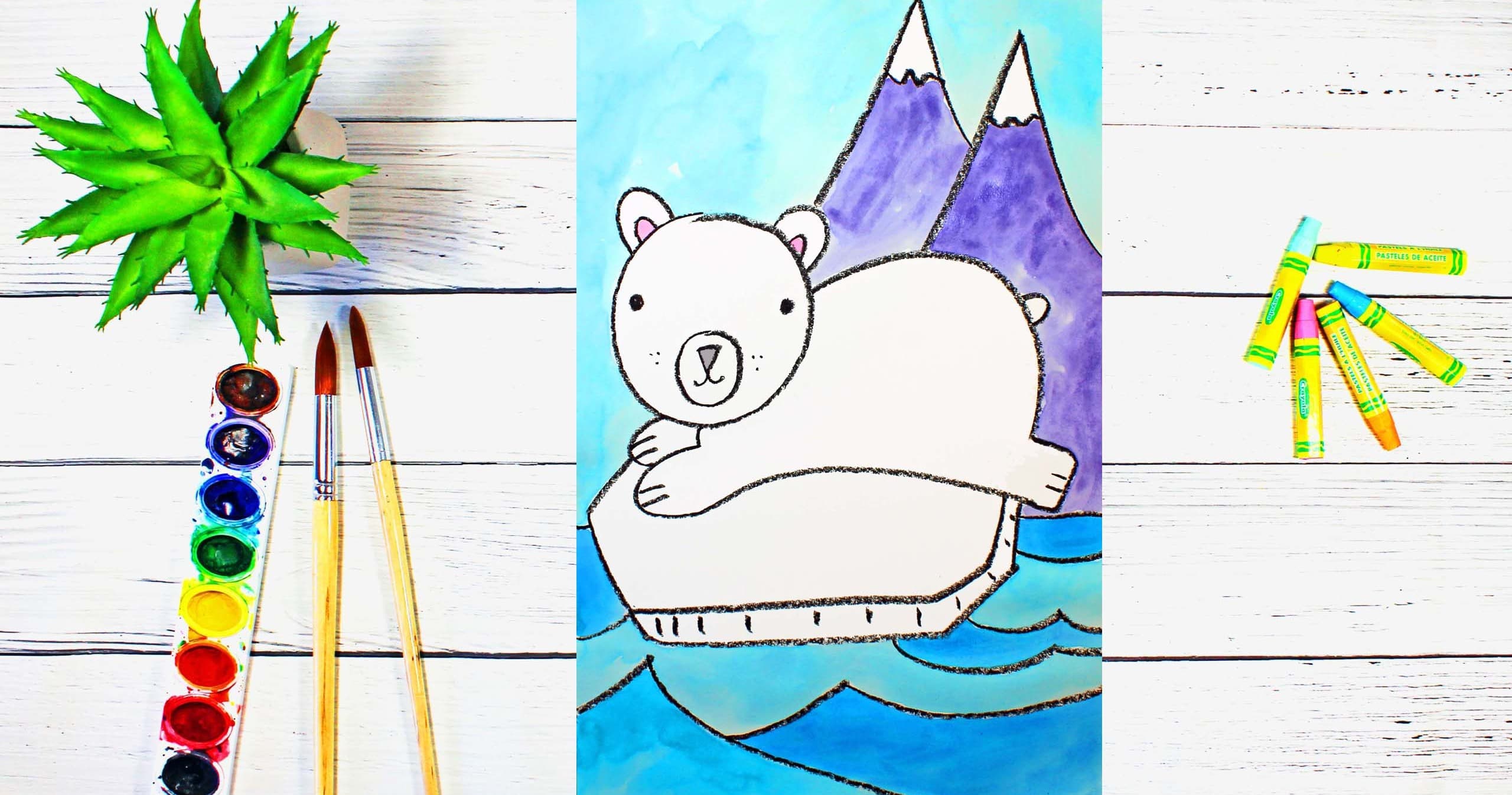 Art Class - Draw & Paint Polar Bear Art