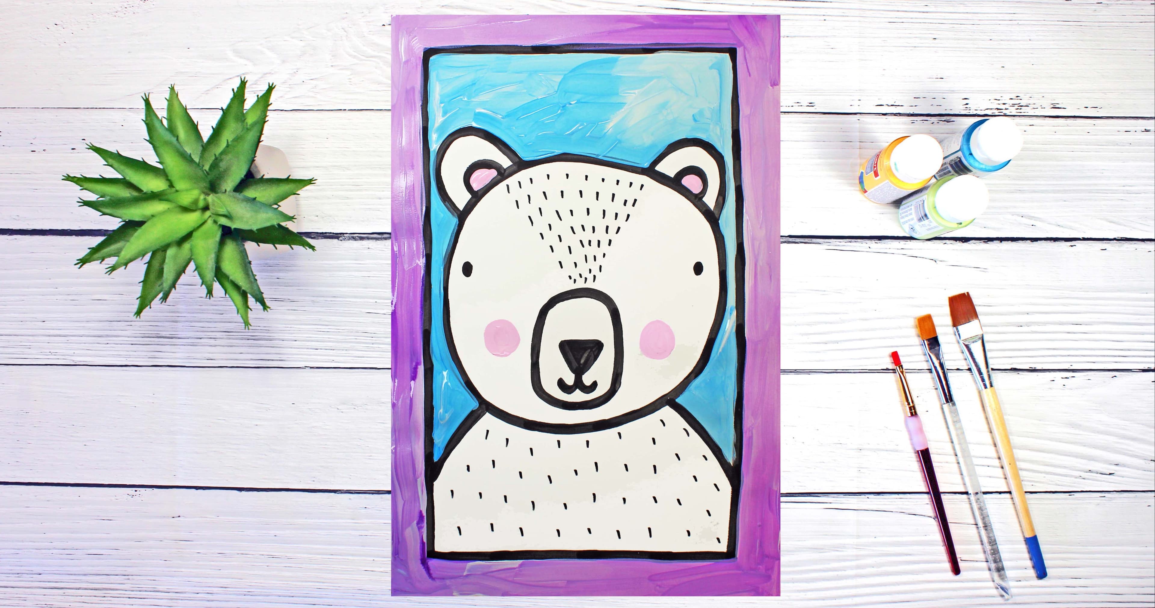 Art Class - Paint Polar Bear Portraits