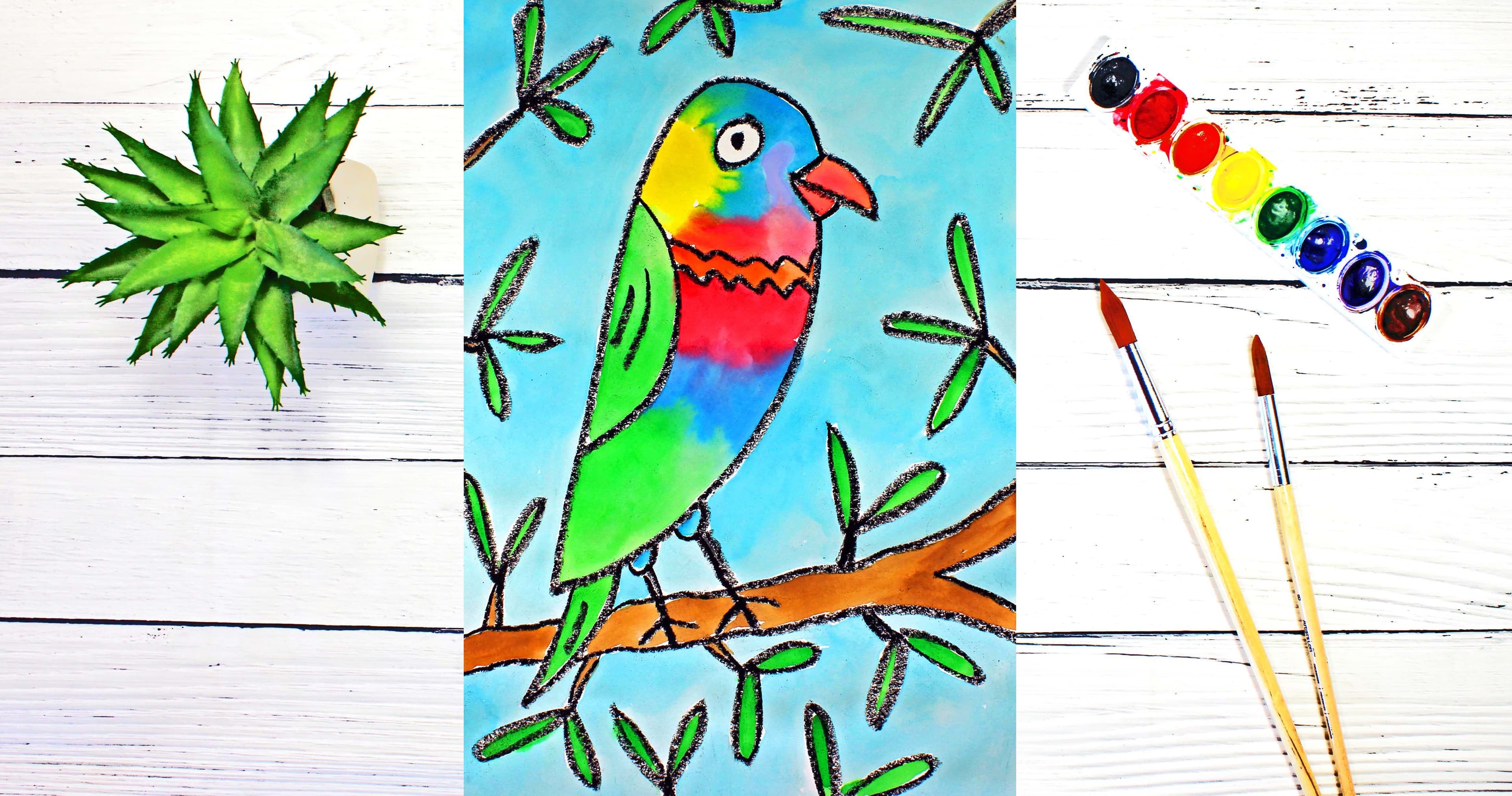 Art Class - Lorikeet Drawing & Painting