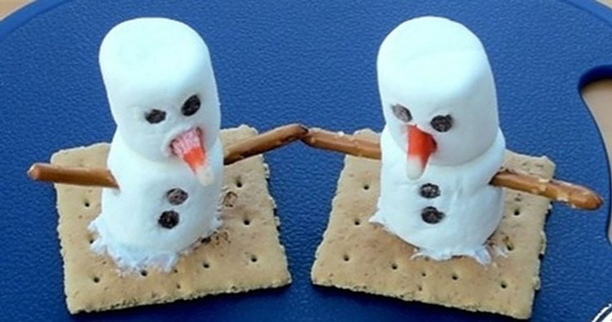 Life Skills Class - Edible Snowman Craft
