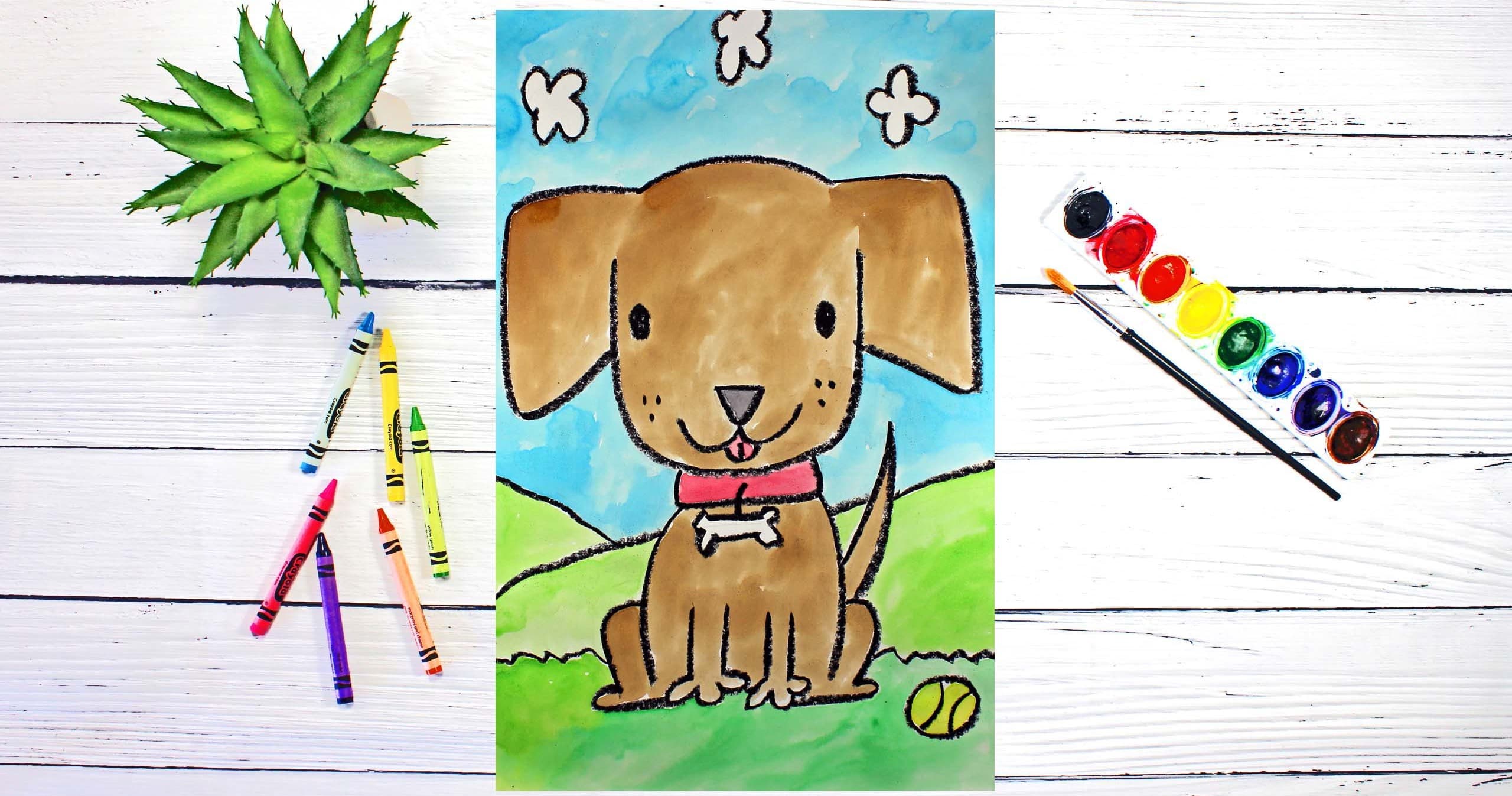 Art Class - Directed Puppy Painting