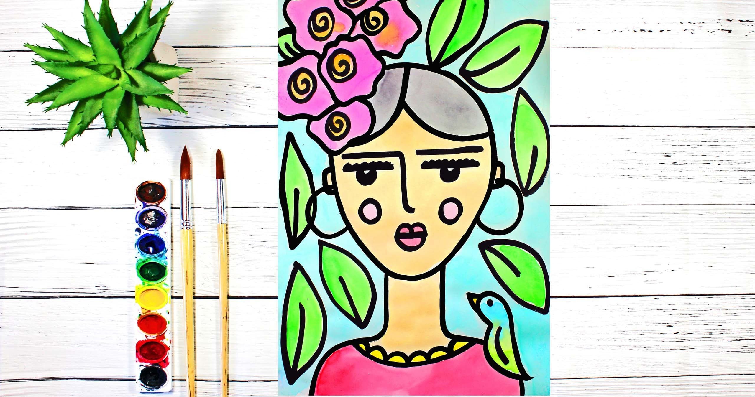 Art Class - Frida Kahlo Self-Portrait