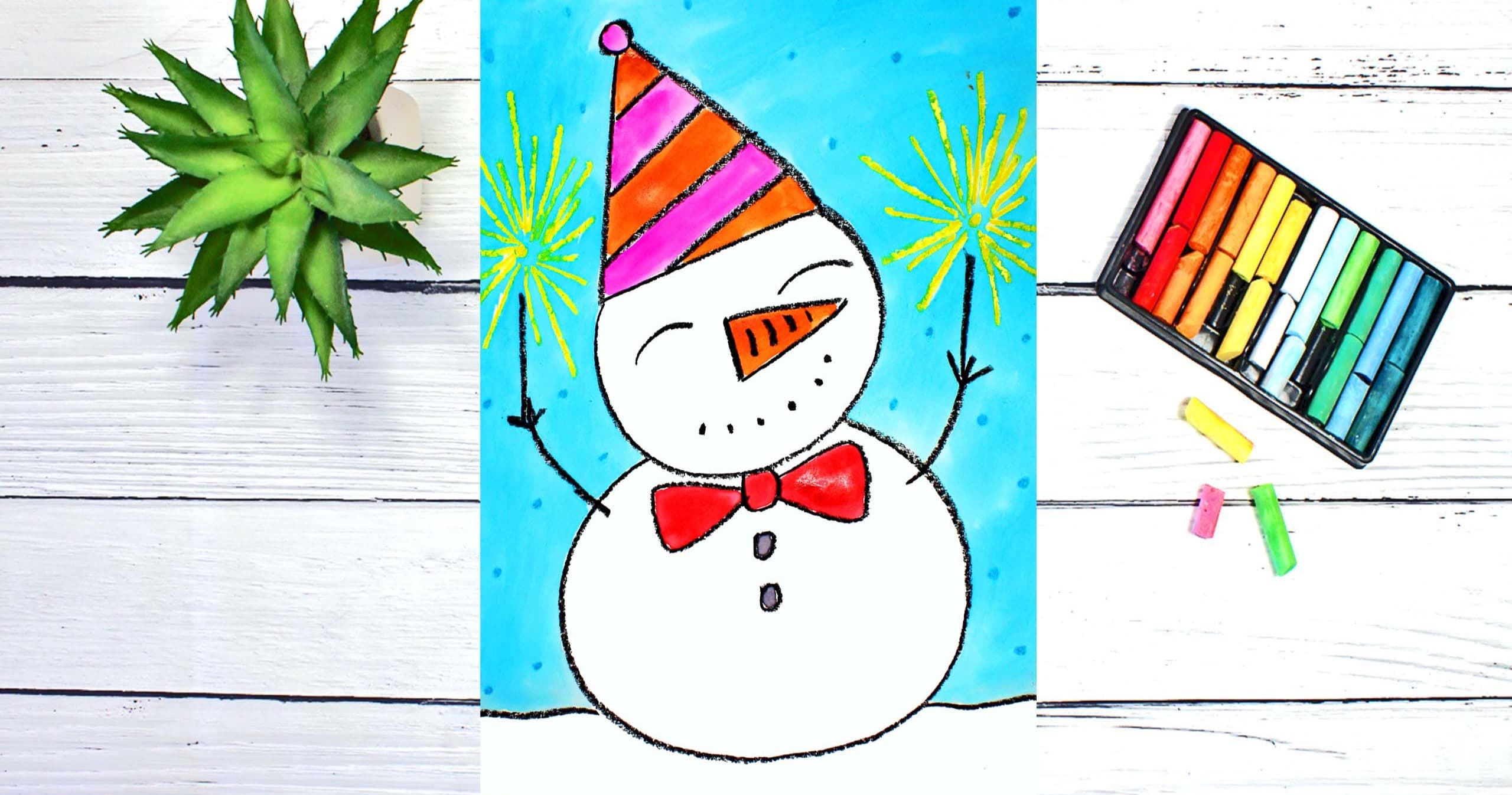 Art Class - Draw & Paint Festive Snowman