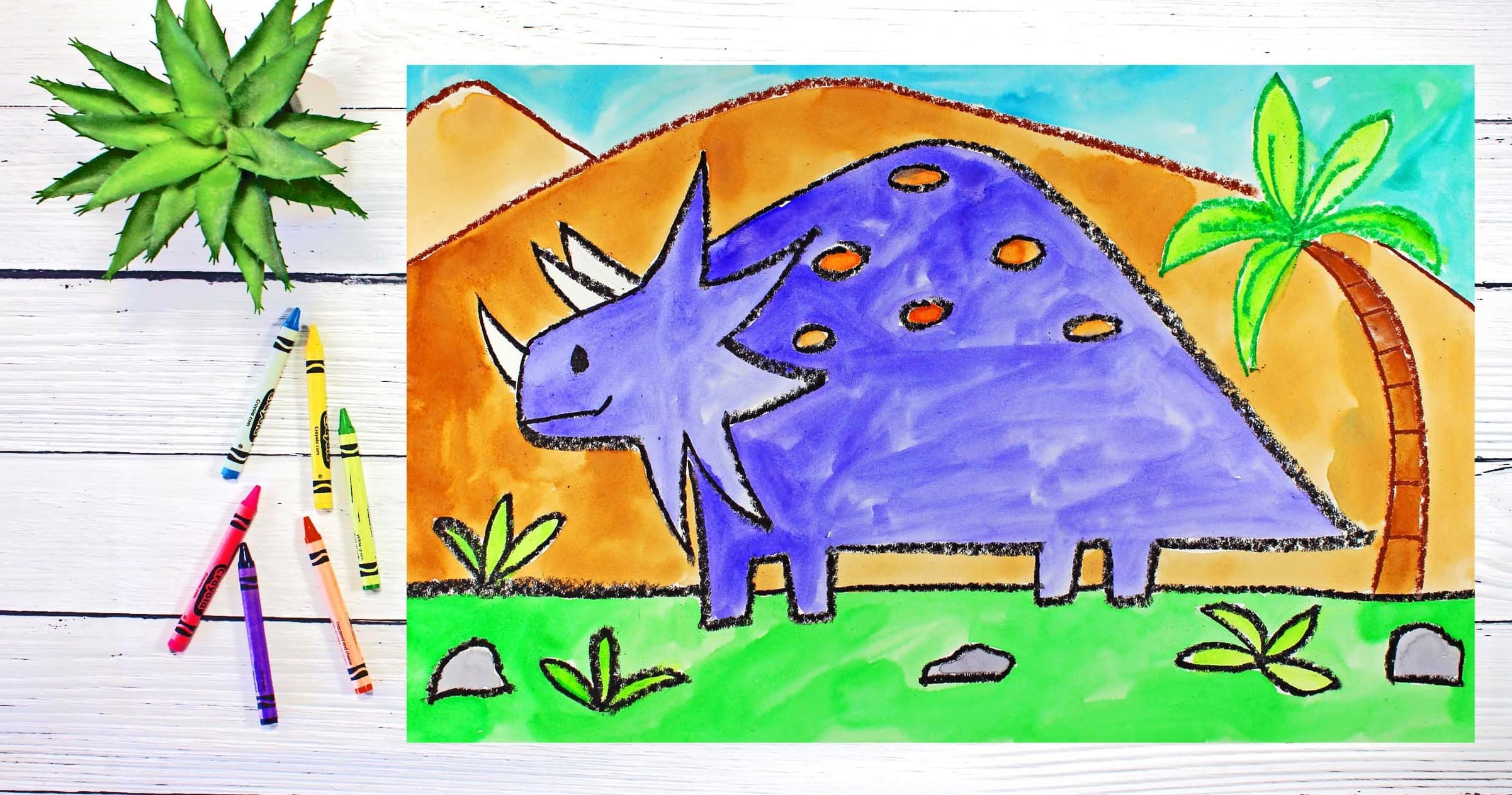 Art Class - Draw & Paint Triceratops
