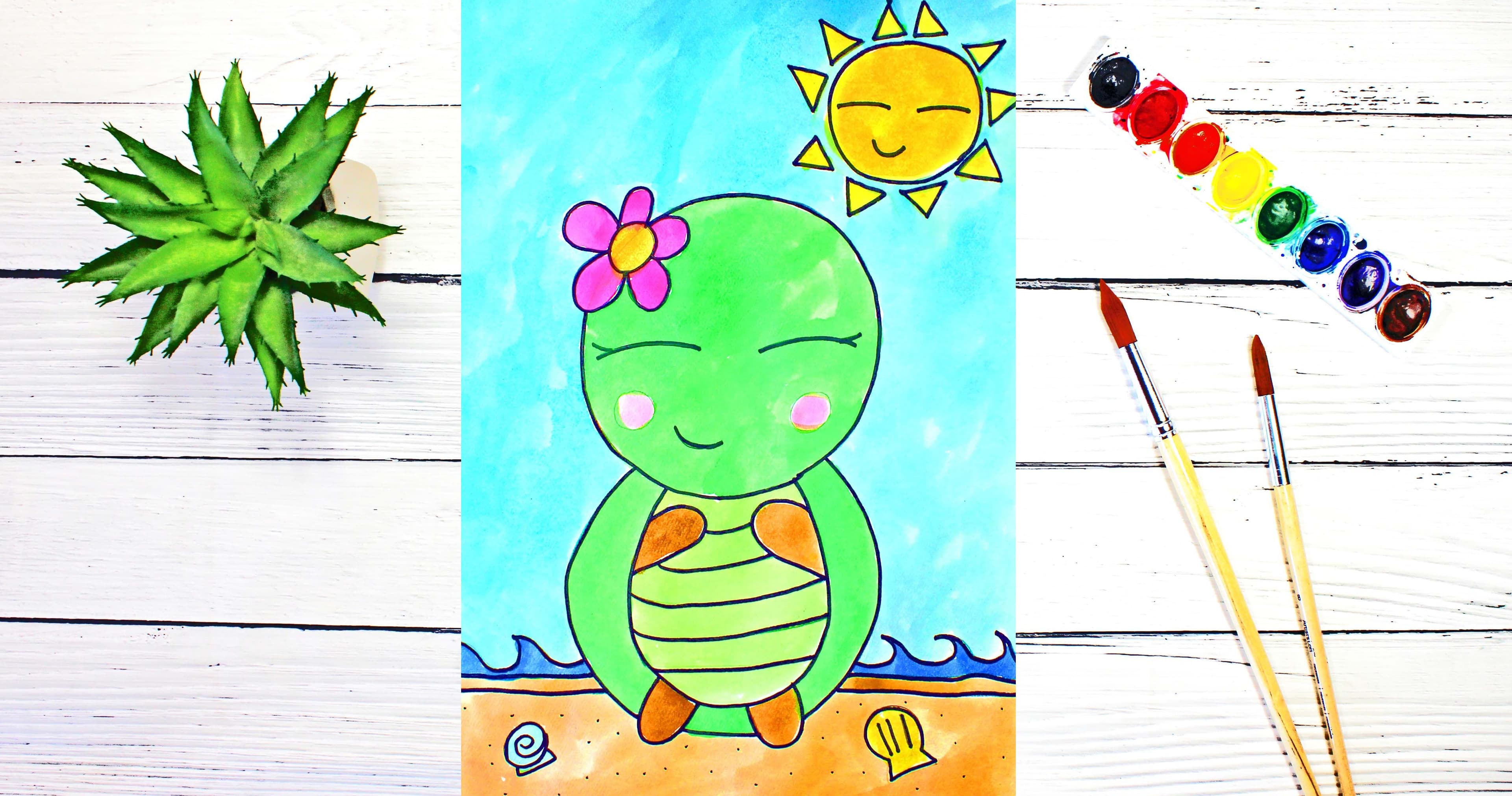 Art Class - Draw & Paint Cartoon Turtles