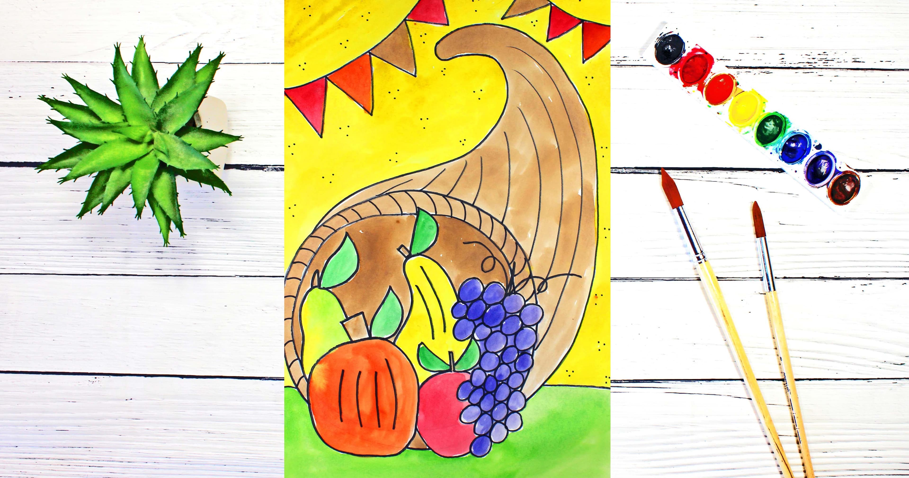 Art Class - Draw & Paint Cornucopia