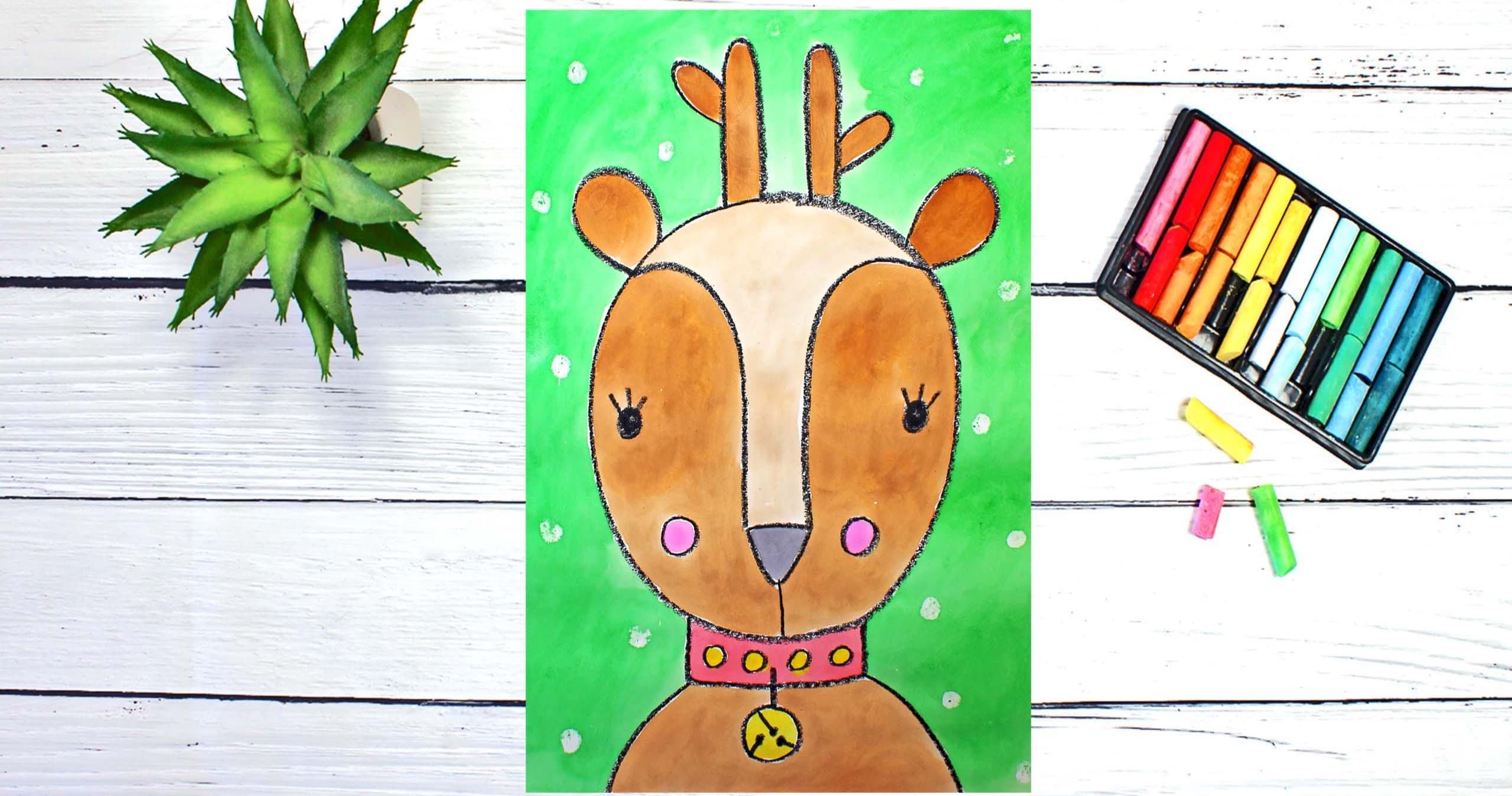 Art Class - Draw & Watercolor Reindeer