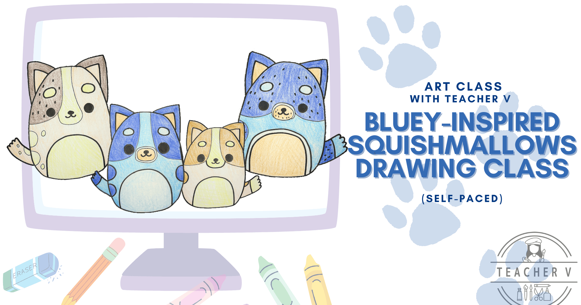 Art Class - Draw Bluey Squishmallows