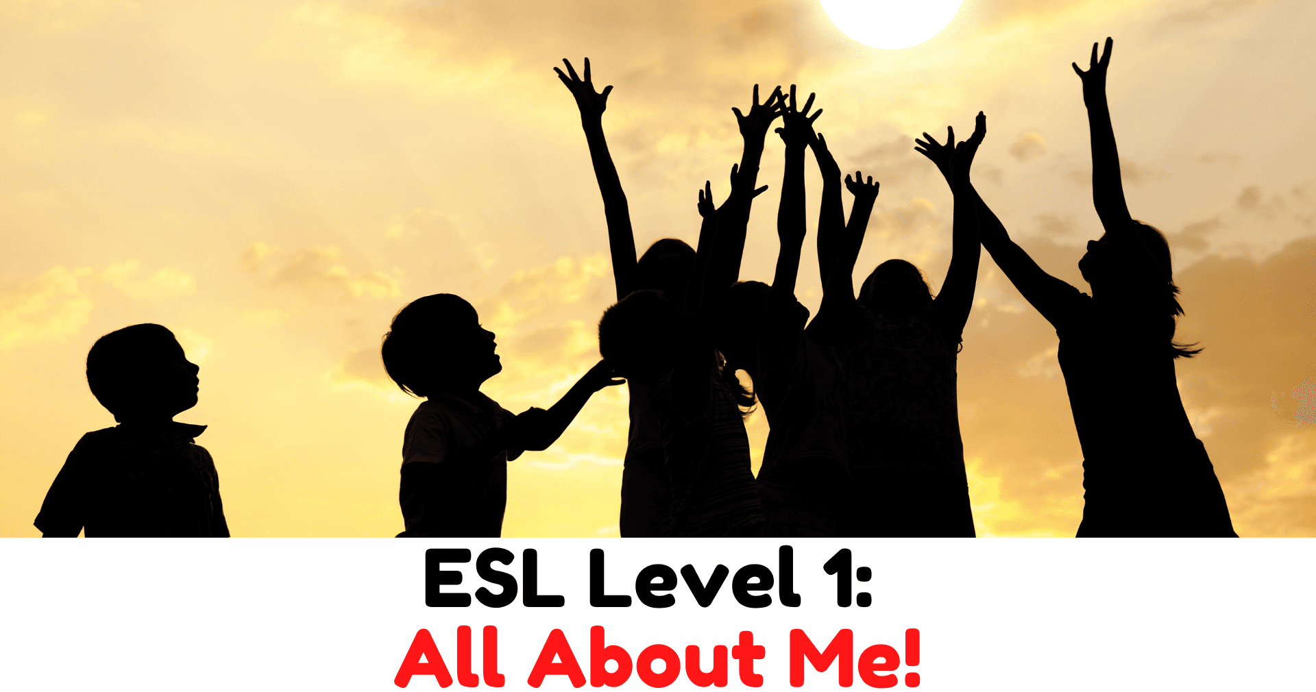 English Class - Intro ESL: All About Me