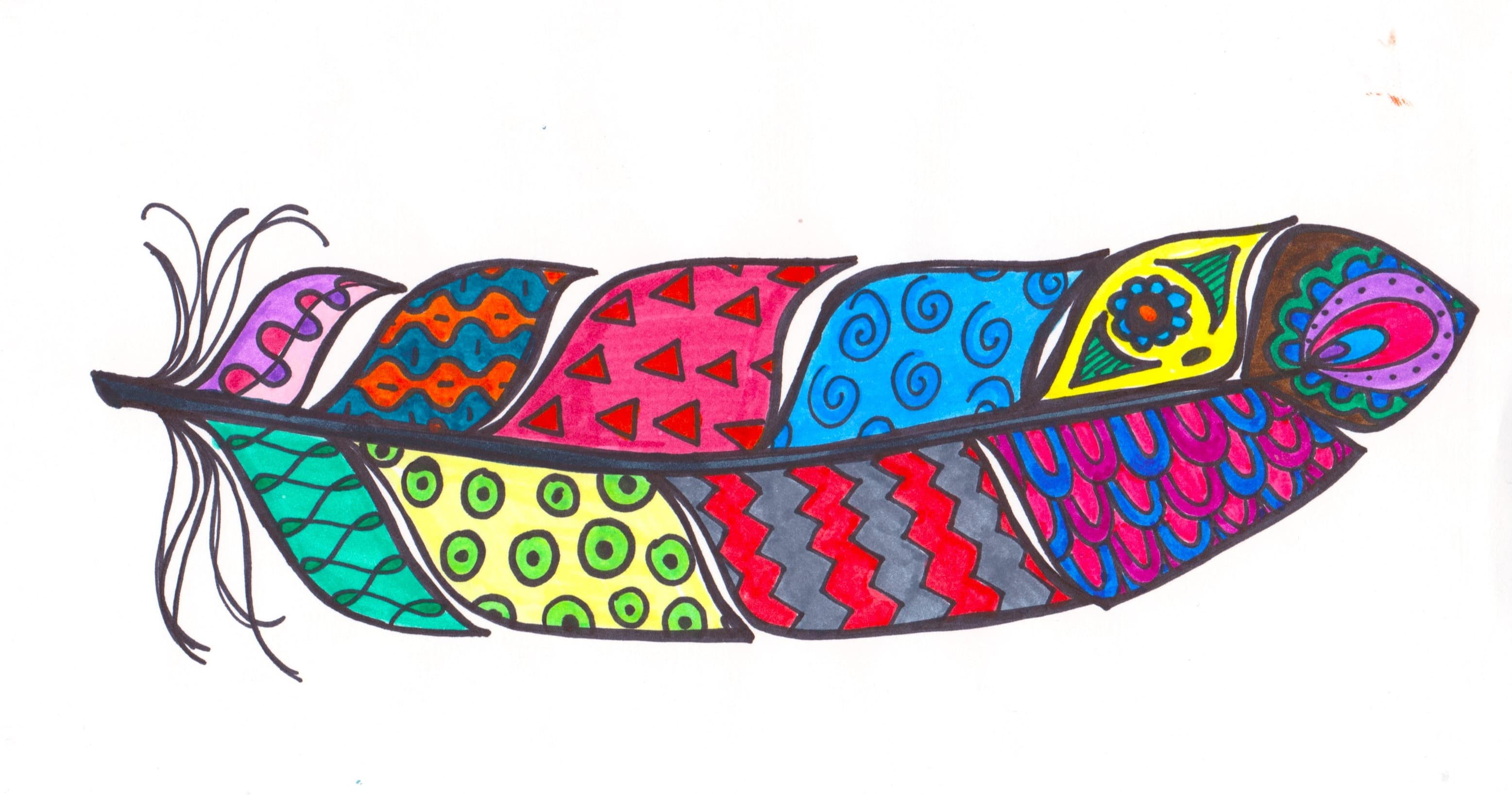 Art Class - Draw a Fancy Feather