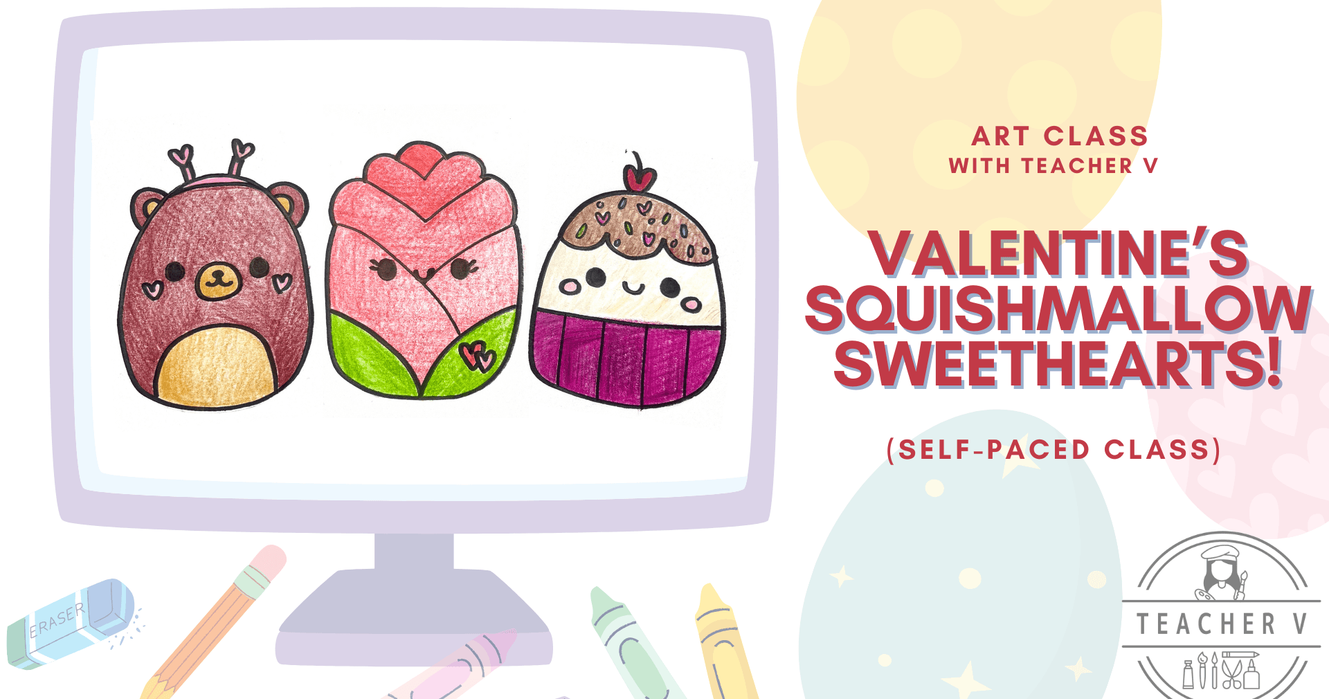 Art Class - Draw Squishmallow Hearts