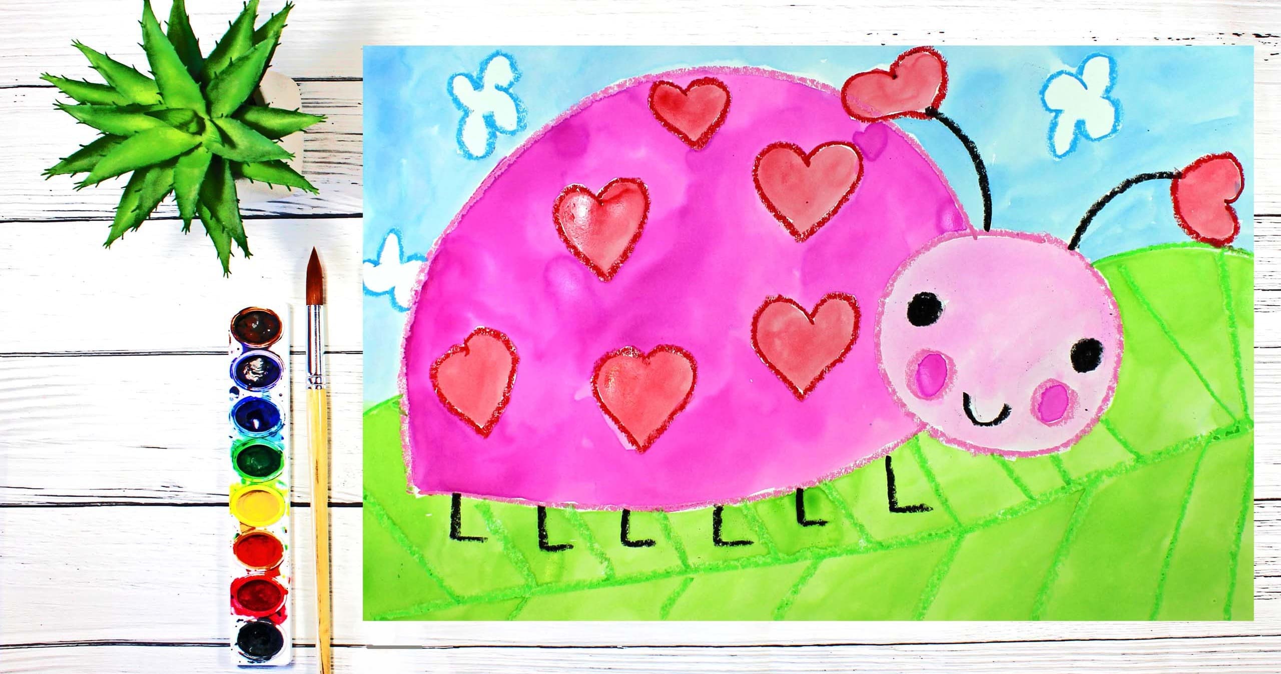 Art Class - Watercolor Painting: Lovebug