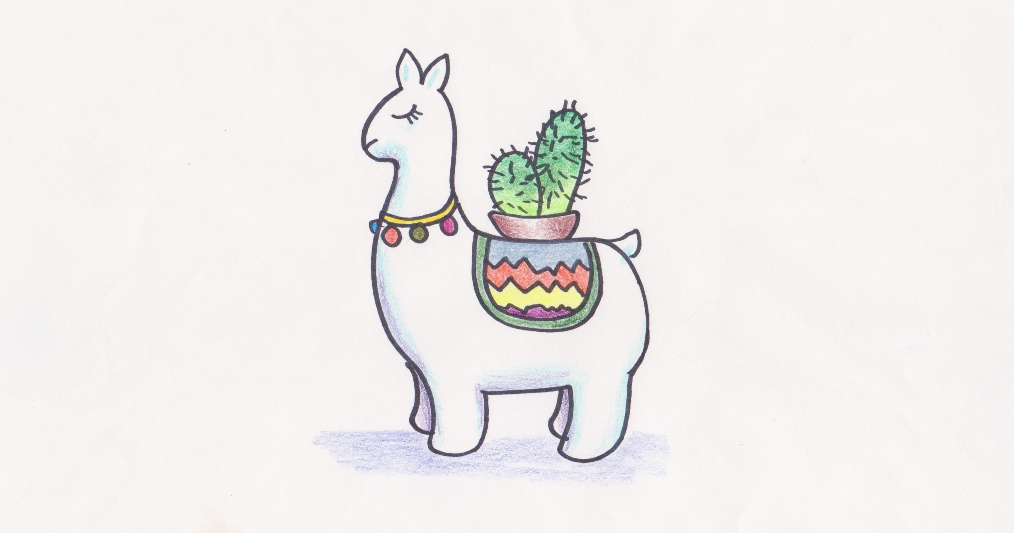 Art Class - Draw a Cute Llama