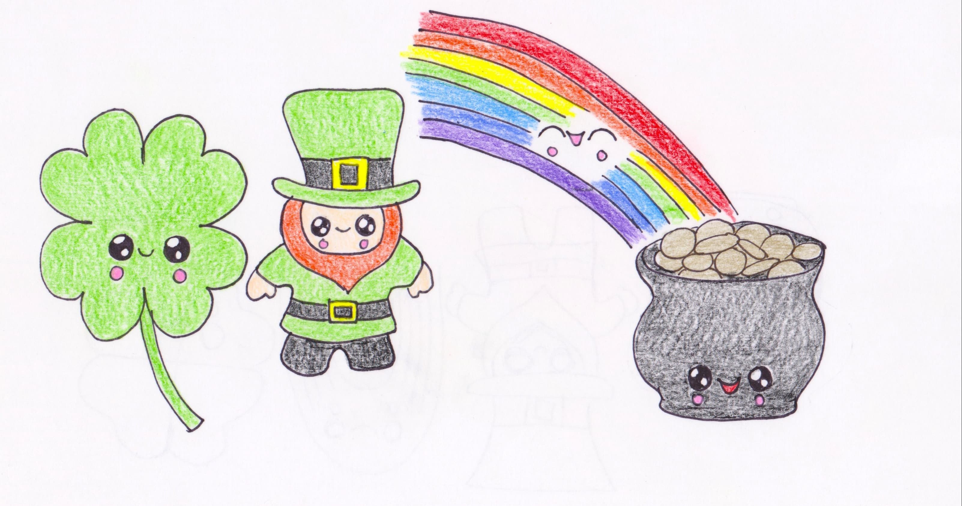 Art Class - Kawaii St. Patrick's Day Art