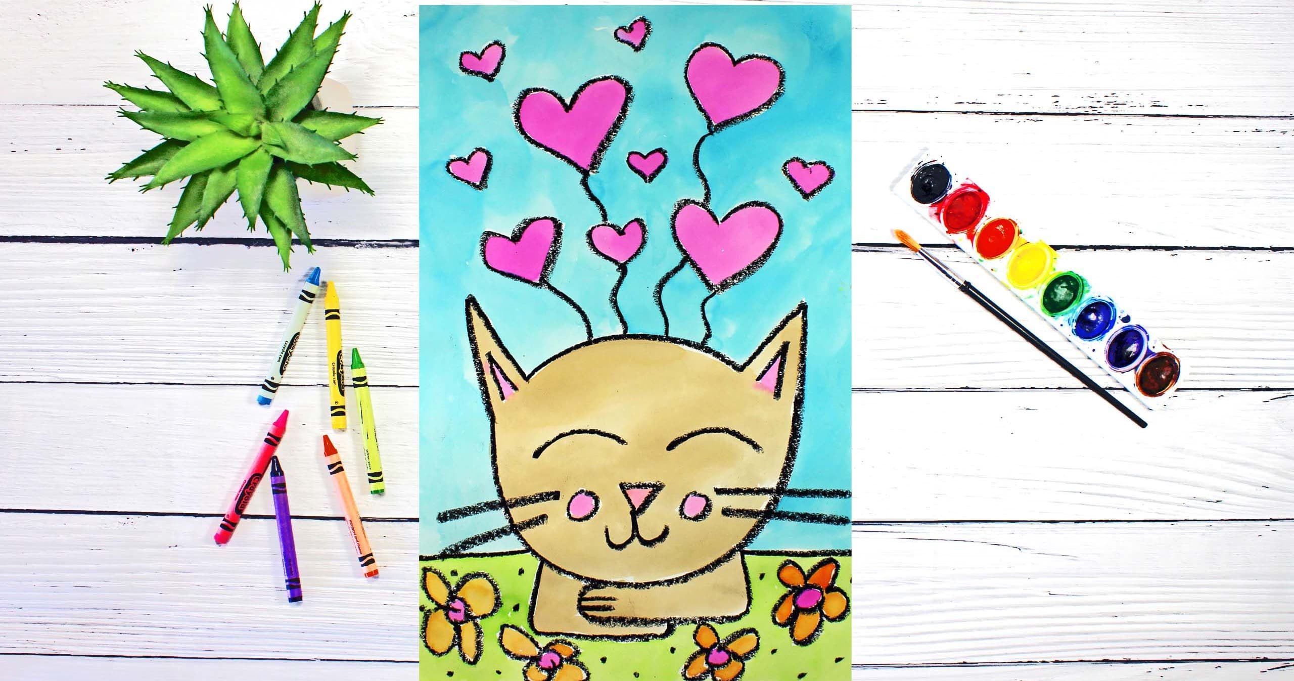 Art Class - Draw & Paint Cats & Balloons