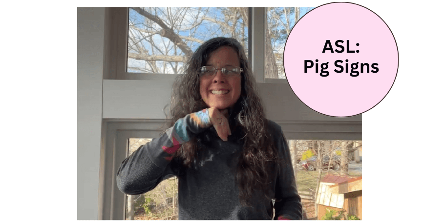 World Languages Class - ASL: Pig Signs