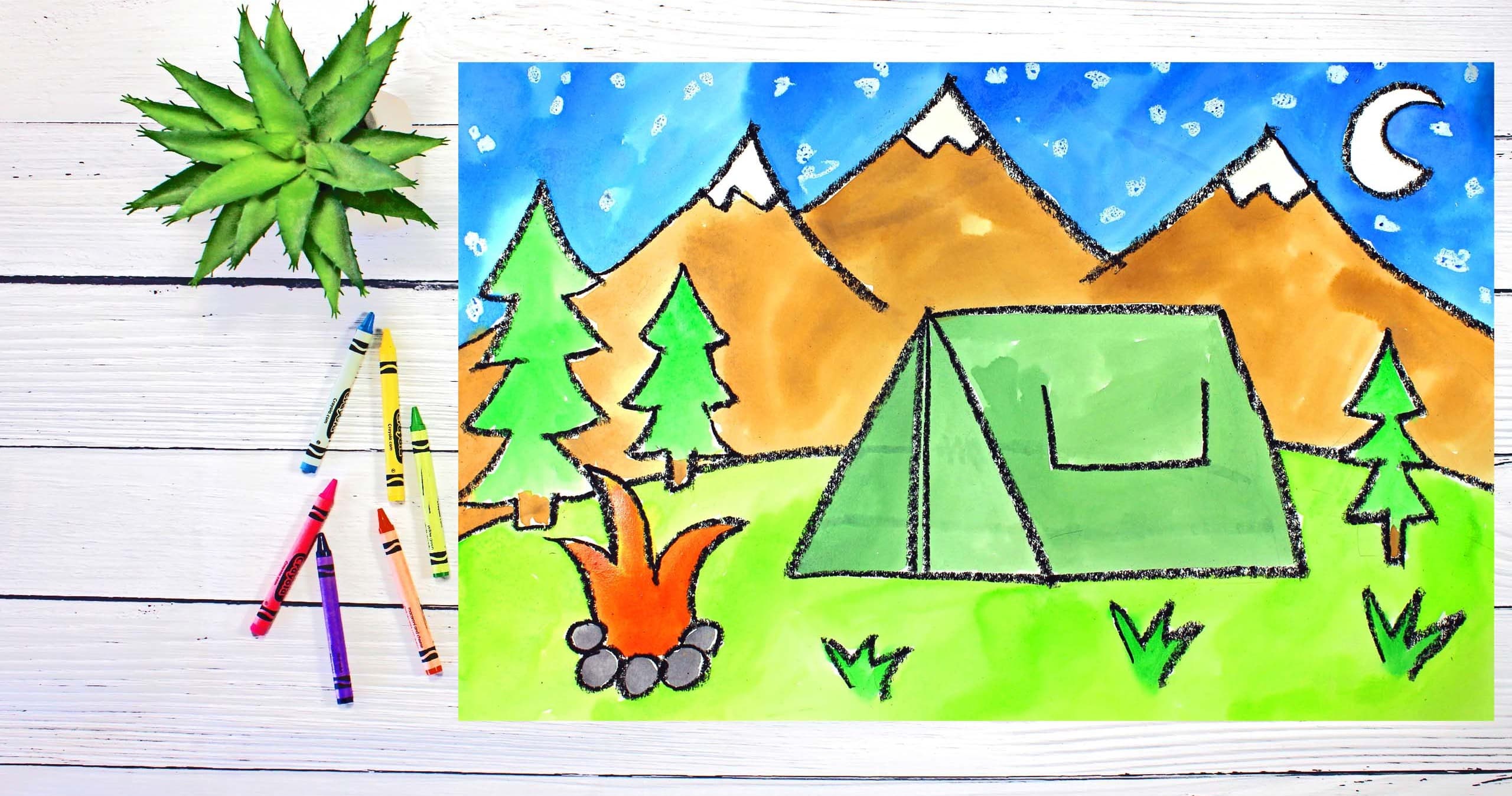 Art Class - Beginner Camping Scenes
