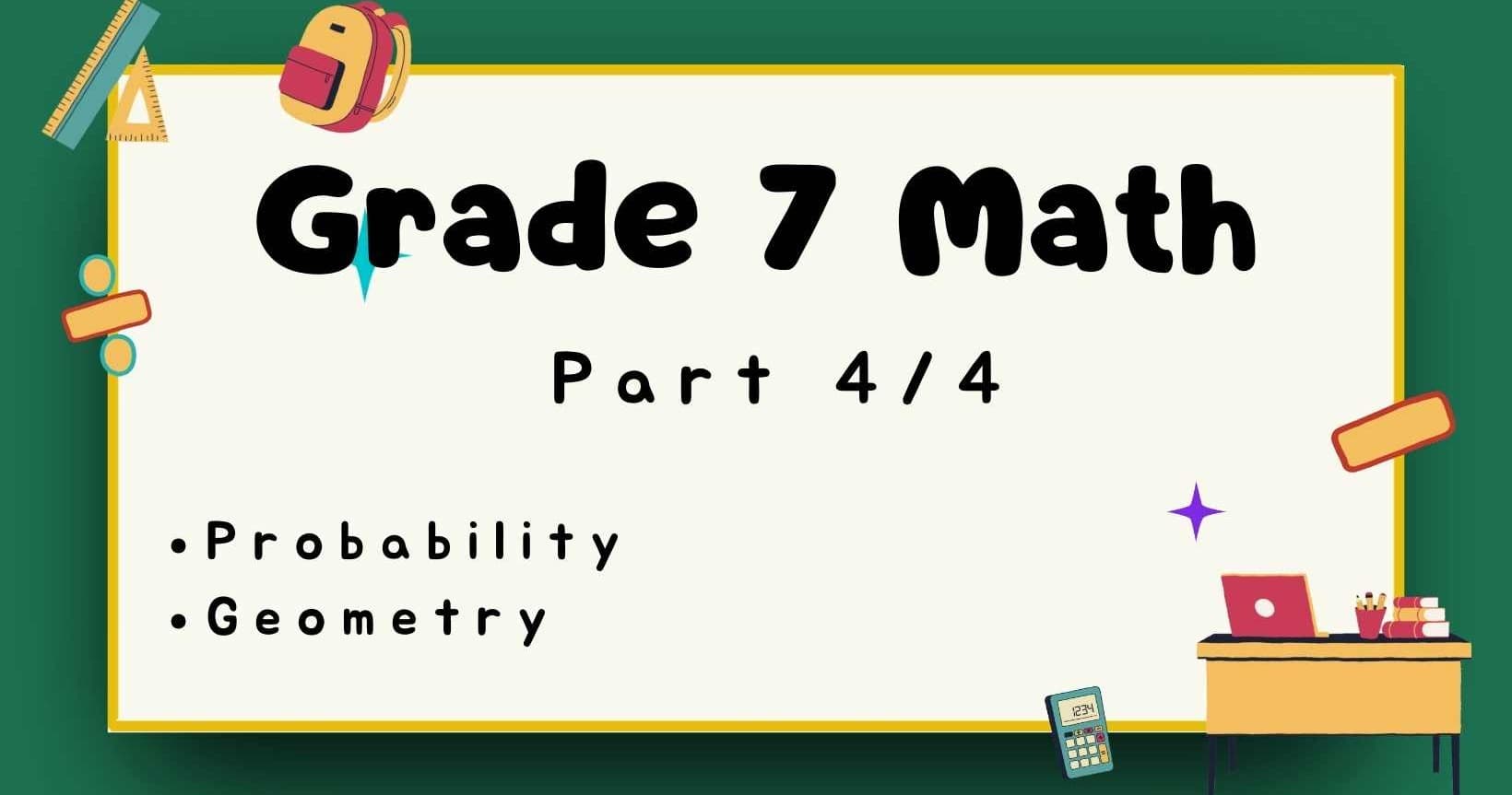 Math Class - Grade 7 Math: Probability