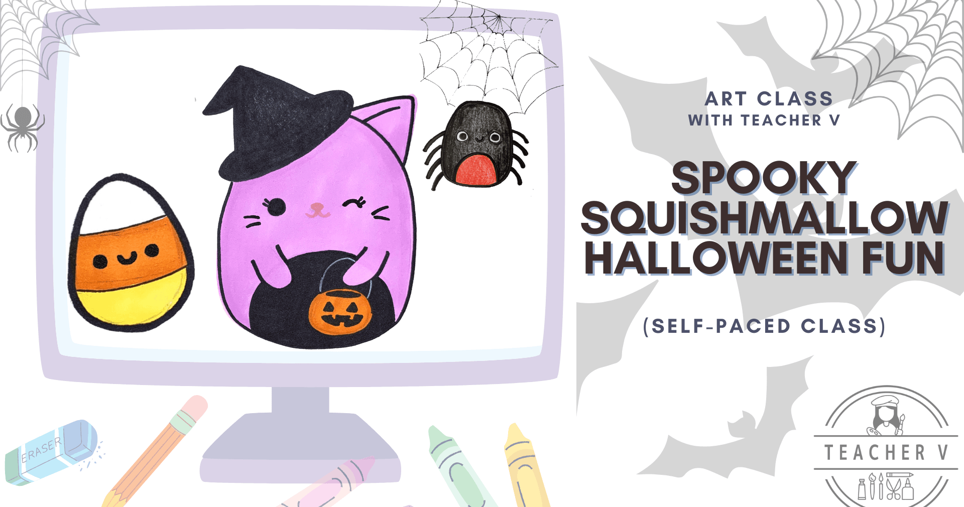 Art Class - Spooky Squishmallow Art