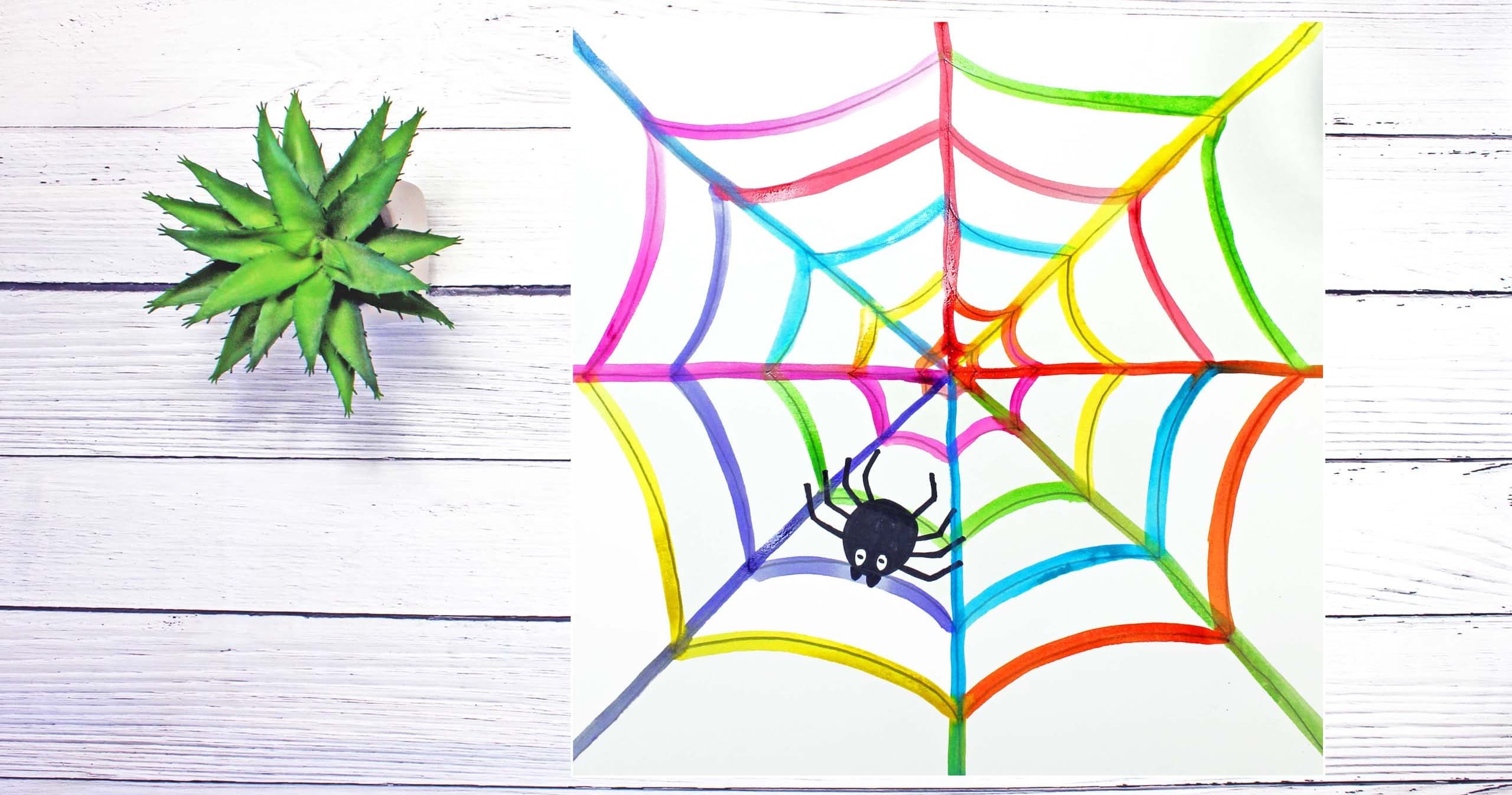 Art Class - Draw & Watercolor Spider Web