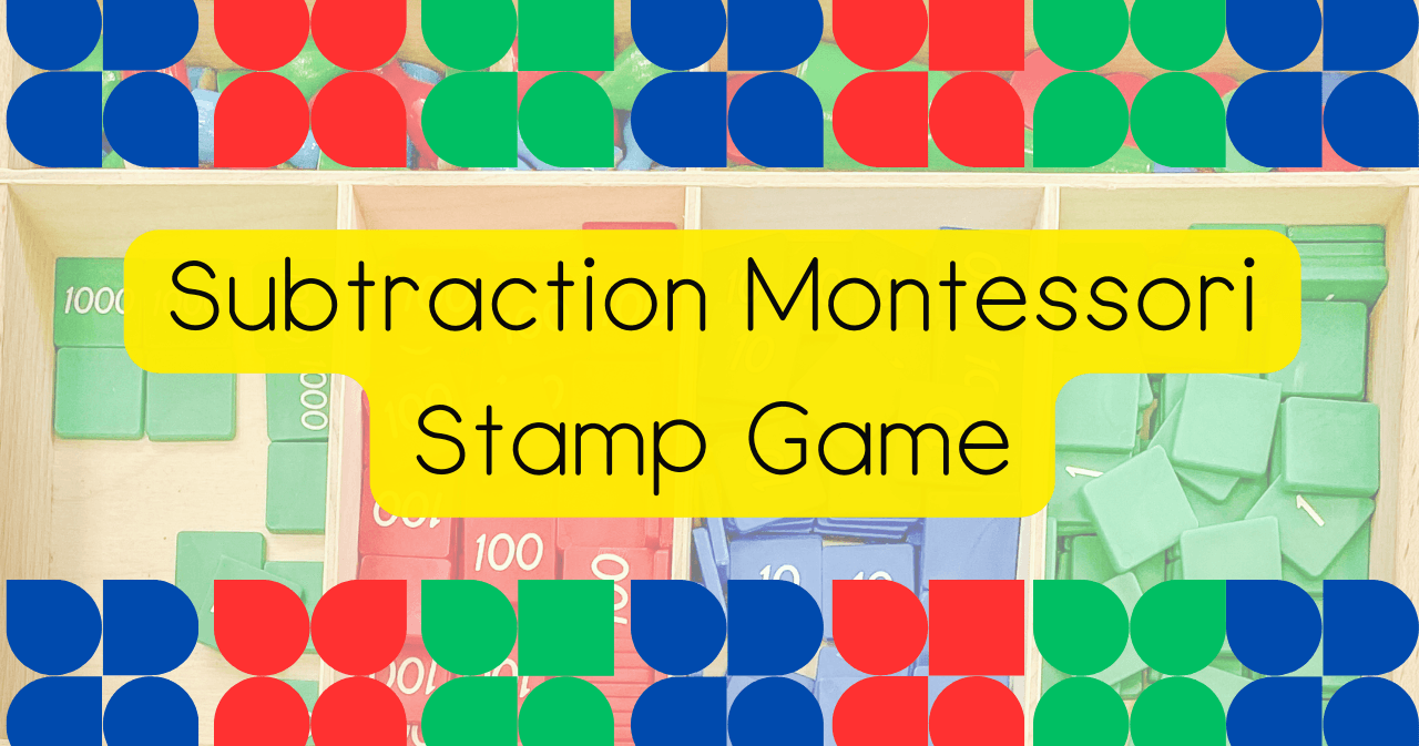 Math Class - Montessori Subtraction