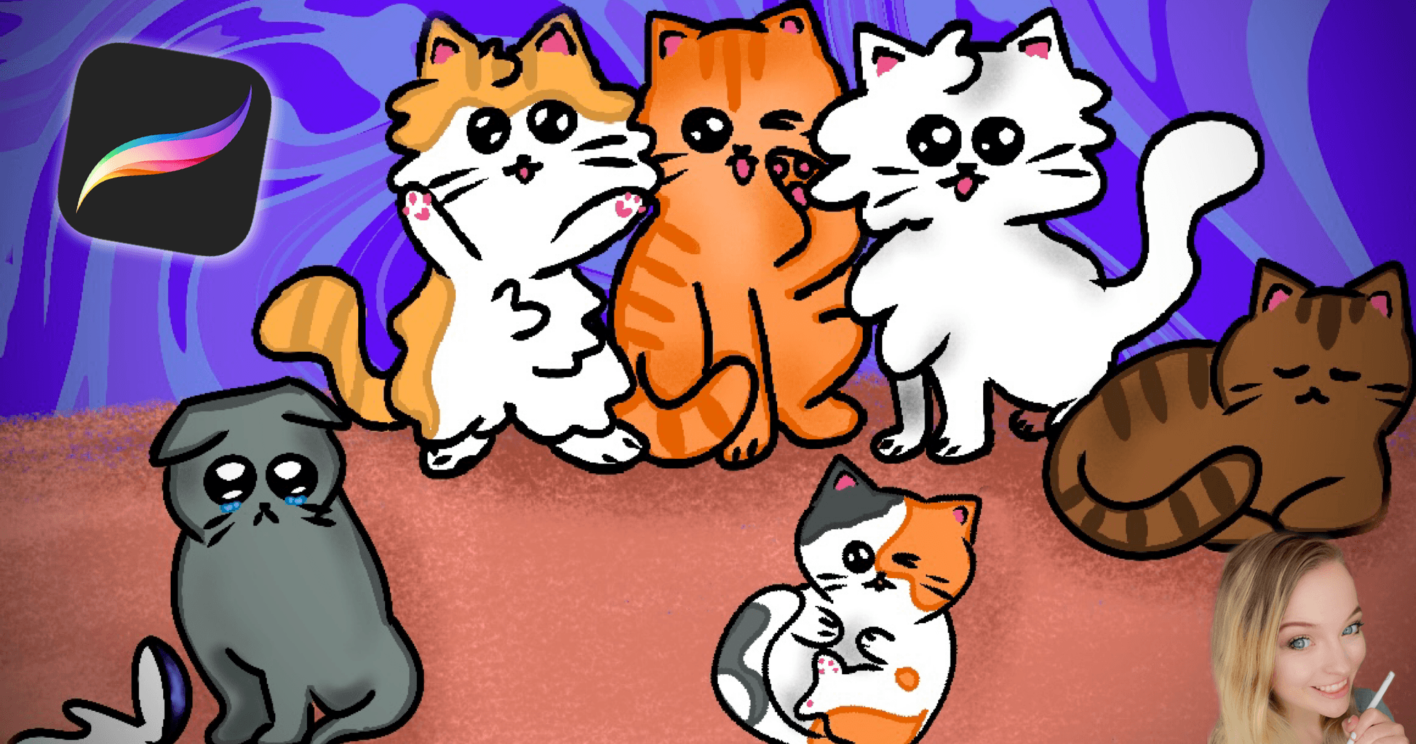Art Class - Kawaii Cats: Procreate Art