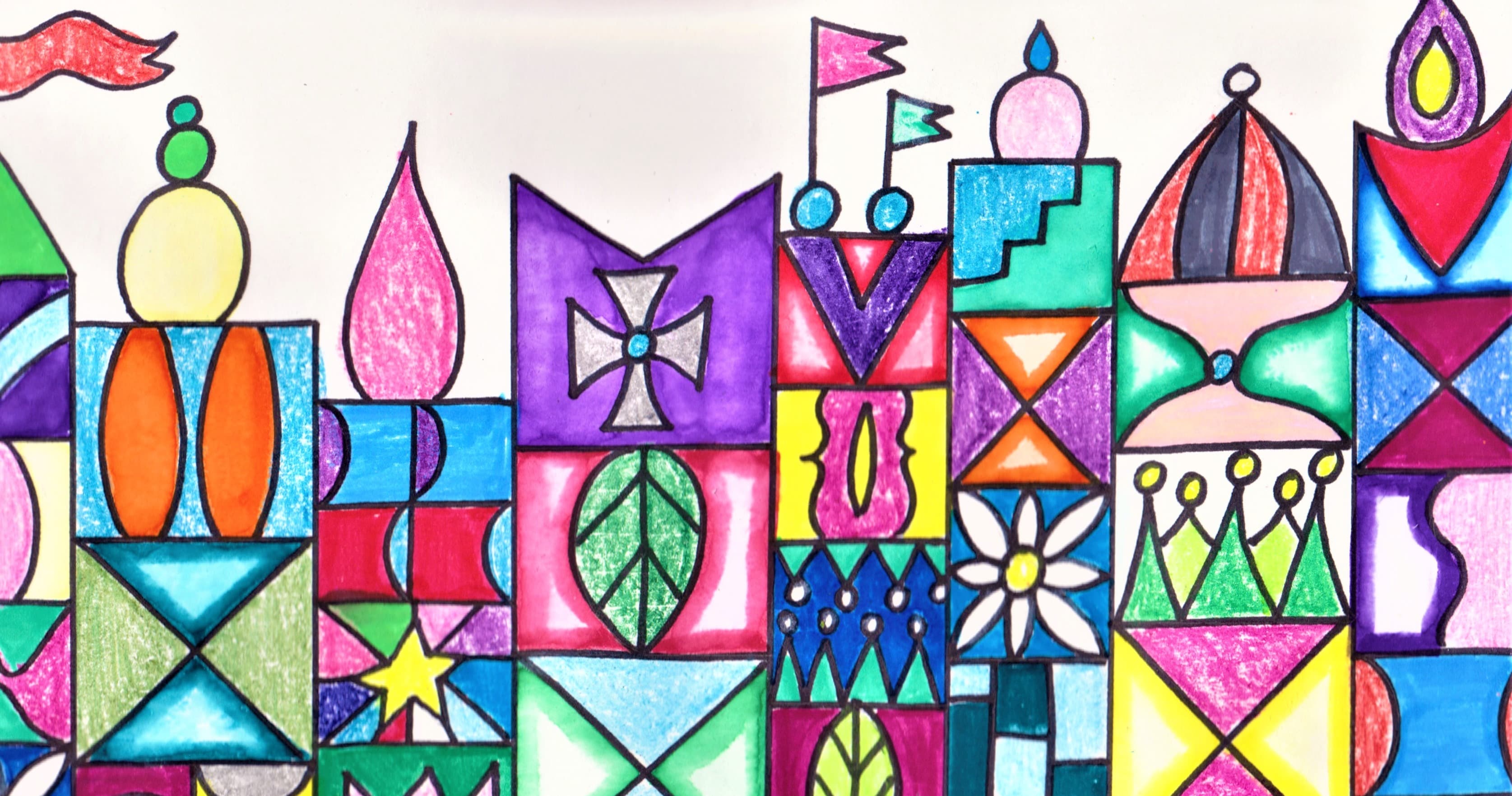 Art Class - Colorful Abstract Castles