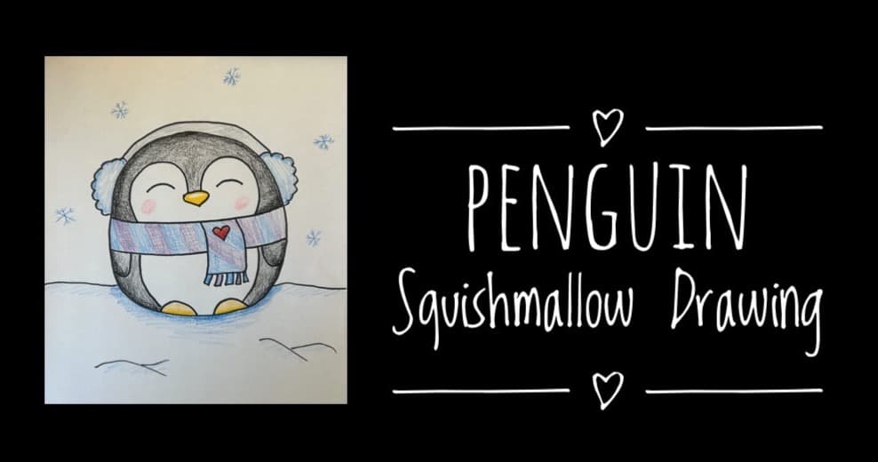 Art Class - Penguin Squishmallow Art
