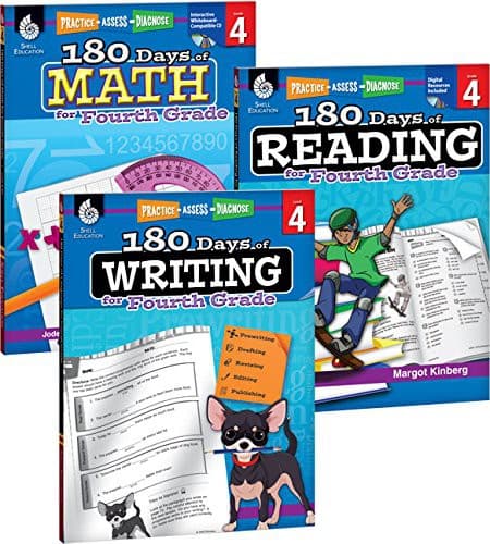 180 Days of Reading, Writing and Math for Fourth