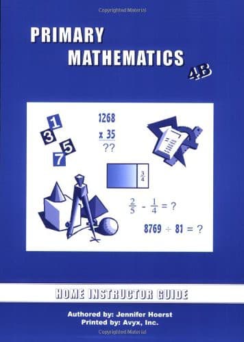 Primary Math Instructor's Guide 4B US by Singapore