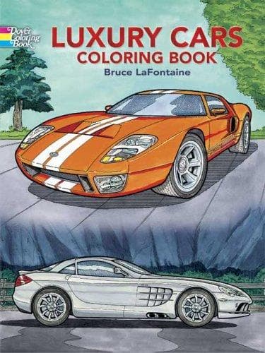 Luxury Cars Coloring Book (Bruce LaFontaine,