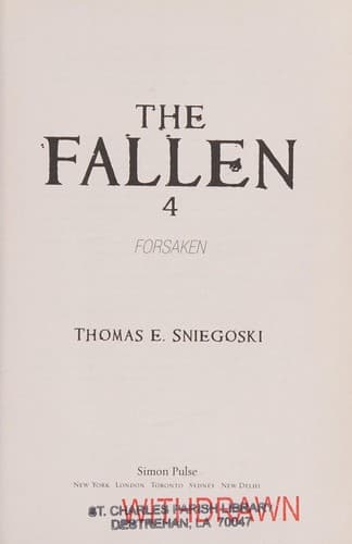Forsaken (Thomas E. Sniegoski, Paperback, Grades