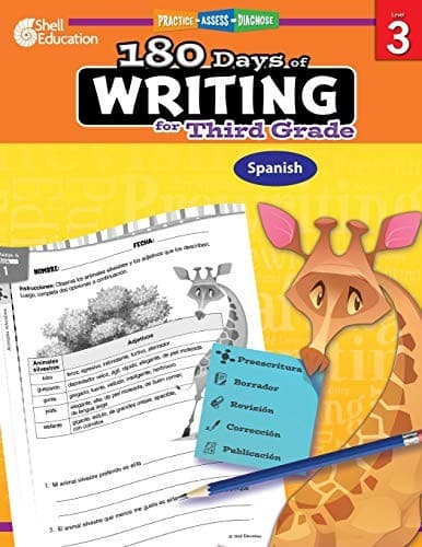 180 Days™: *SPANISH* Writing for Third Grade: