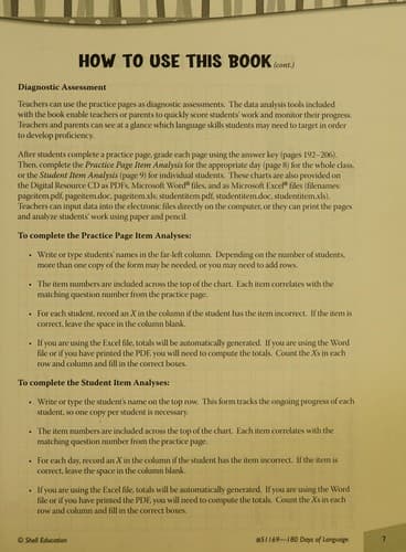180 Days of Language for Fourth Grade: Practice,
