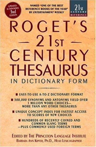 Roget's 21st Century Thesaurus: In Dictionary