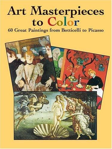 Art Masterpieces to Color: 60 Great Paintings