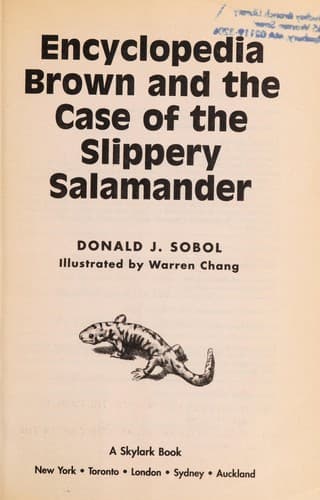 Encyclopedia Brown and the Case of the Slippery