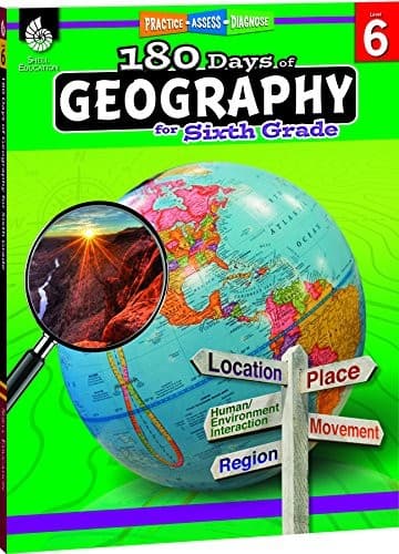180 Days of Geography for Sixth Grade: Practice,