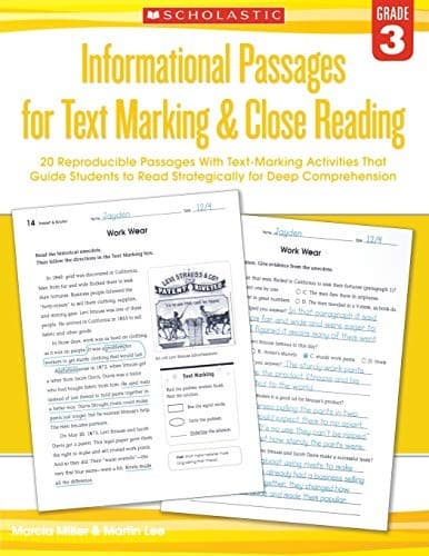Informational Passages for Text Marking & Close