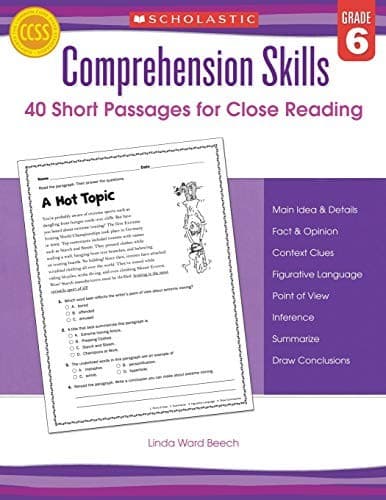 Comprehension Skills: Short Passages for Close