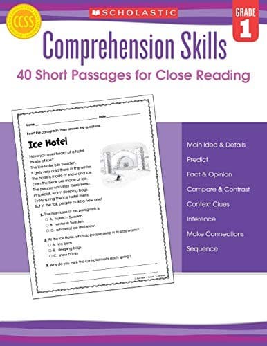 Comprehension Skills: Short Passages for Close