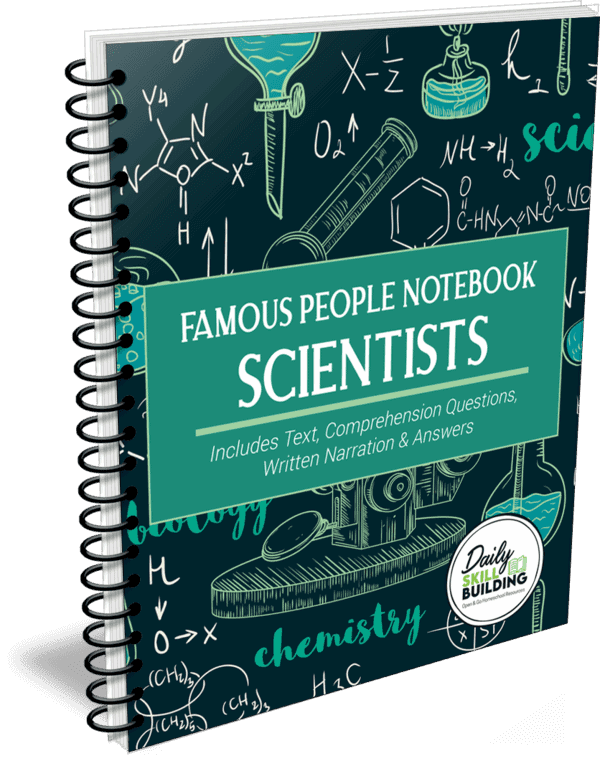Famous People Notebook: Scientists