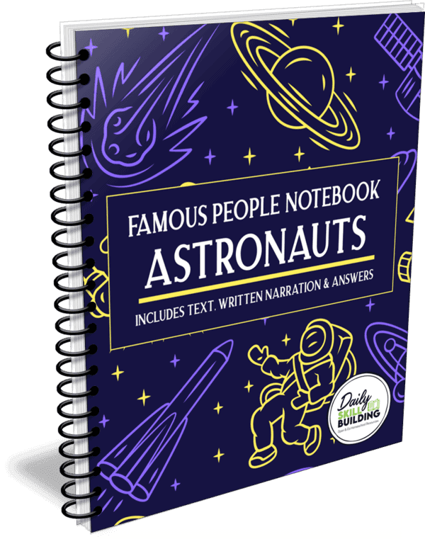 Famous People Notebook: Astronauts