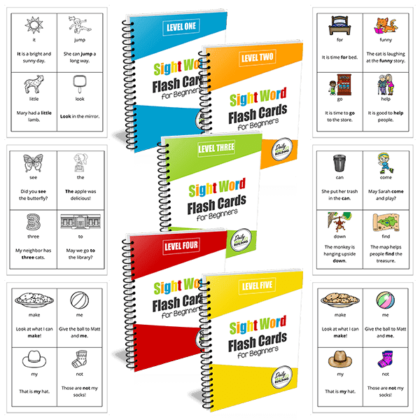 Sight Words Flash Cards for Beginners