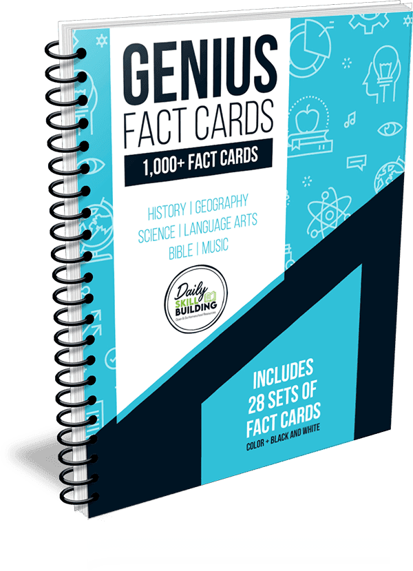 Genius Fact Cards: Set of 1,000+ Fact Cards