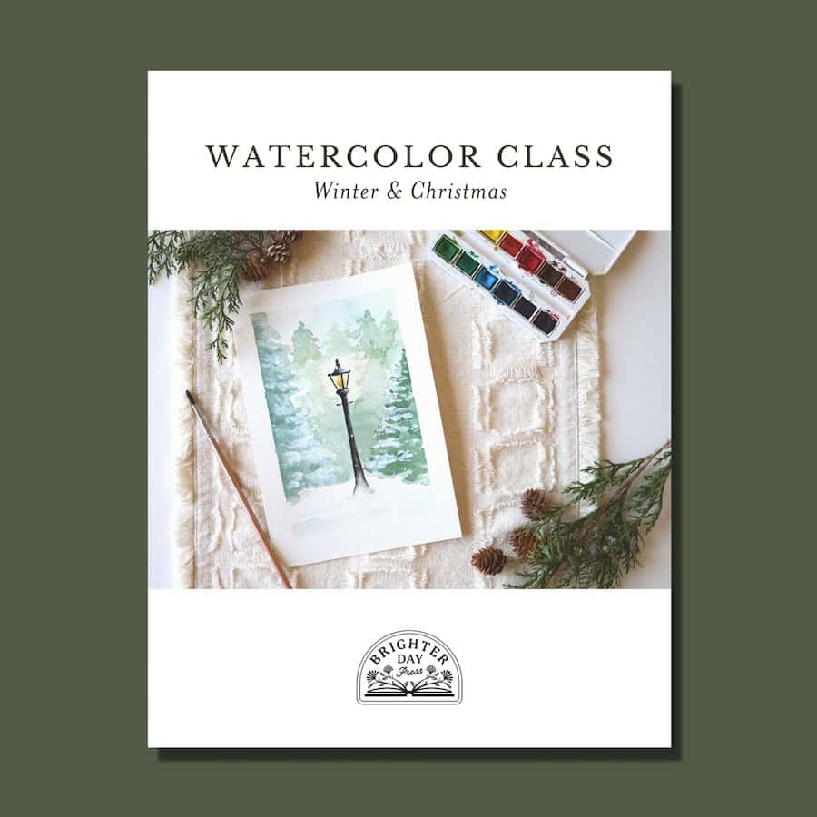 Watercolor Workbook: Winter & Christmas